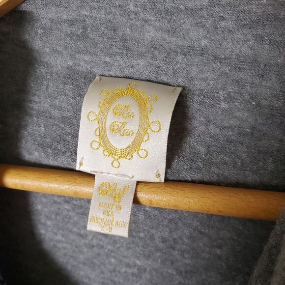 Anthropologie Gray Ruffled Top Size XS - Picture 7 of 8